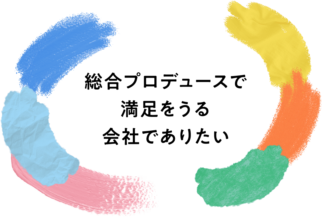 総合プロデュースで満足をうる会社でありたい